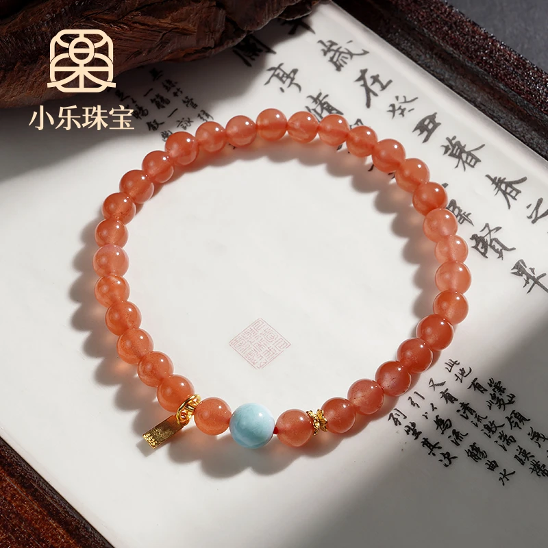 百搭显白南红多圈女式手链多样性发一-9514-1