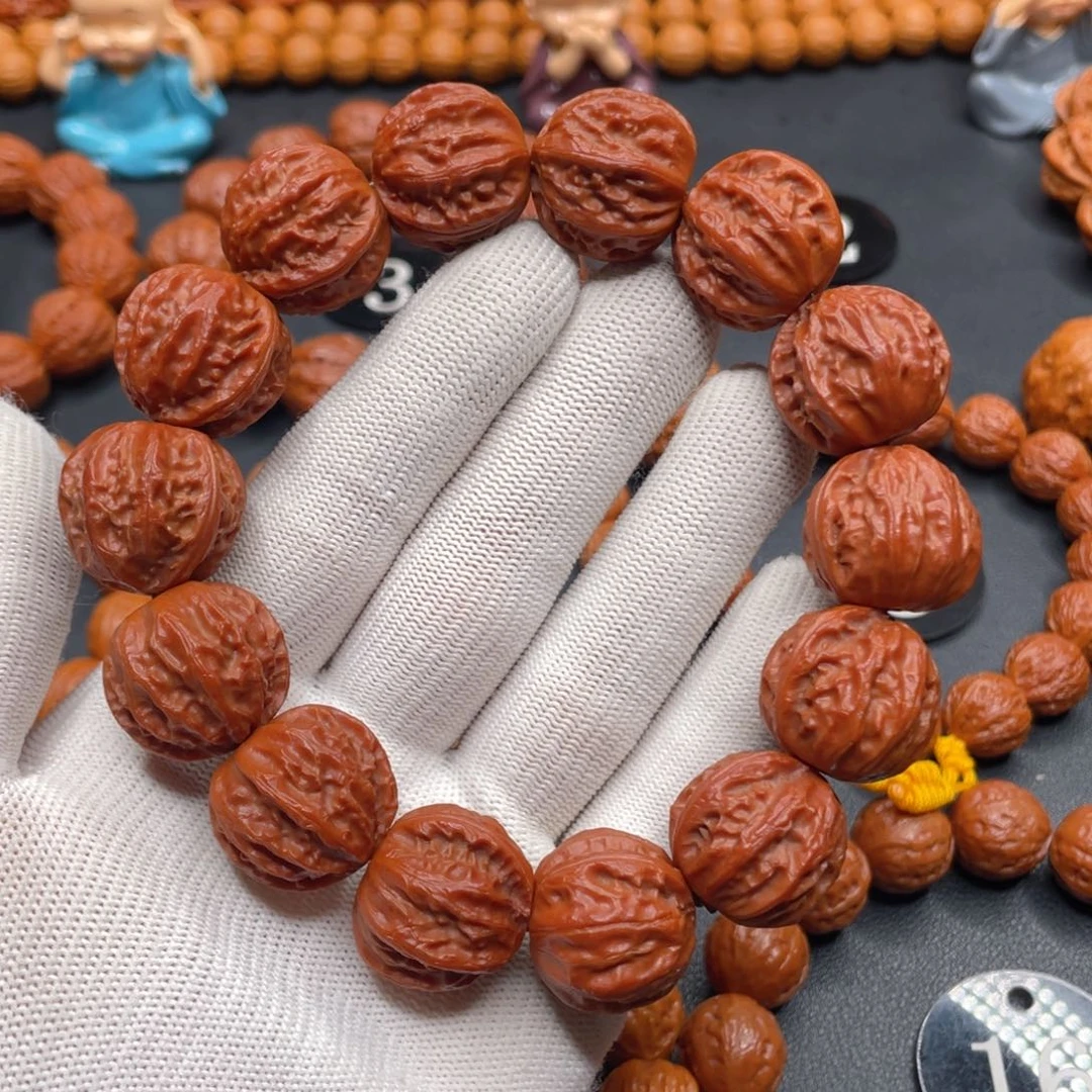 文玩核桃吊坠野生核桃南瓜桩磨盘京八棱手串