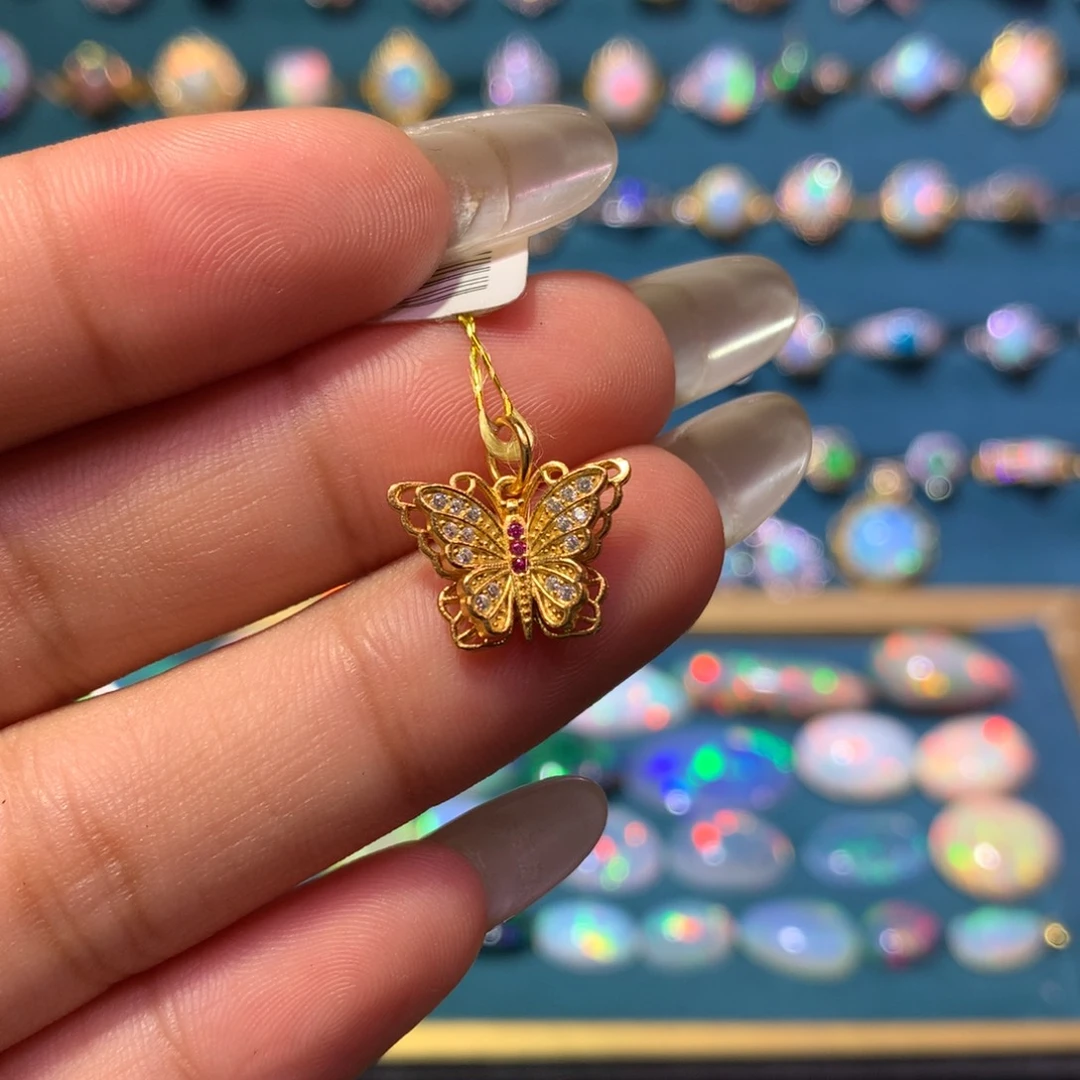 欧泊银S925镶嵌吊坠款福利款不退不换