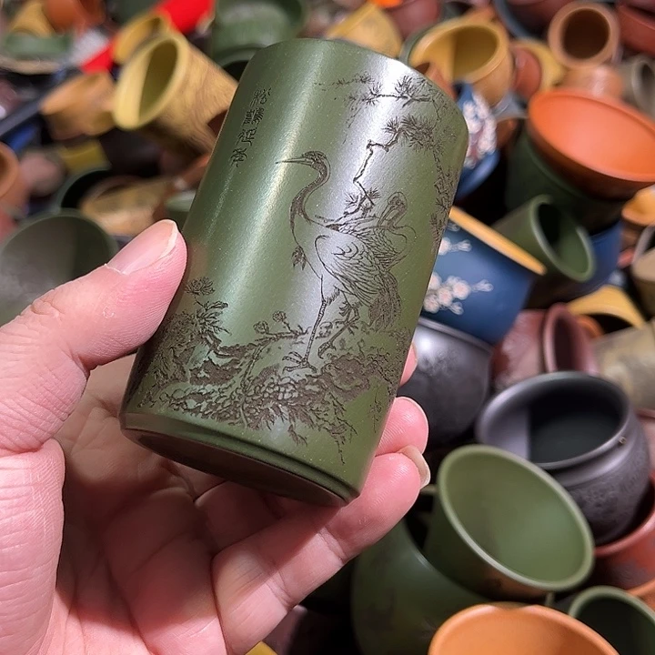 紫砂茶杯全手工紫砂主人杯