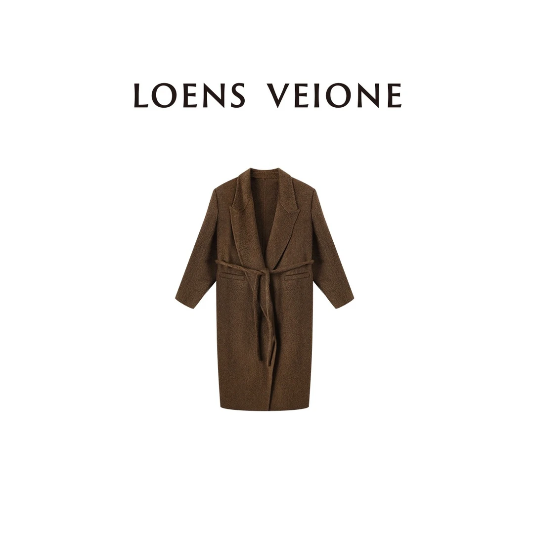 LOENS VEIONE/罗拉【鲲之梦境】牦牛绒桑蚕丝绵羊毛大衣24CVDK0055Y