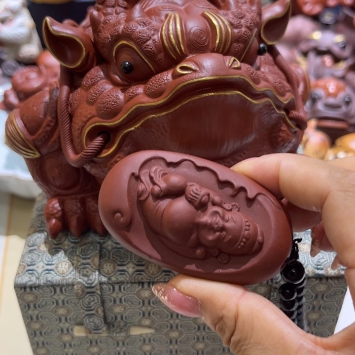 哈***美茶壶紫砂特惠金蟾