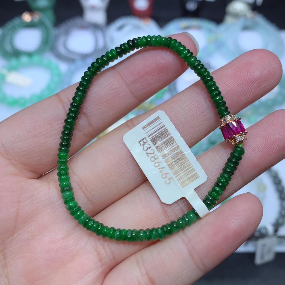 翡翠未镶嵌手串天然