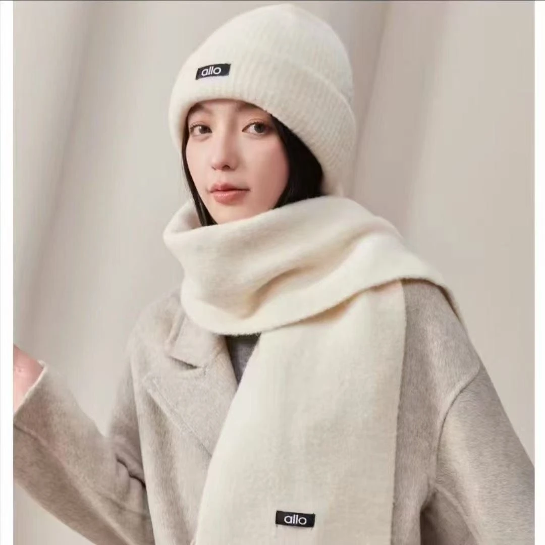 2025新款保暖帽子韩版男女同款高品质针织羊毛帽冬季围巾百搭帽子