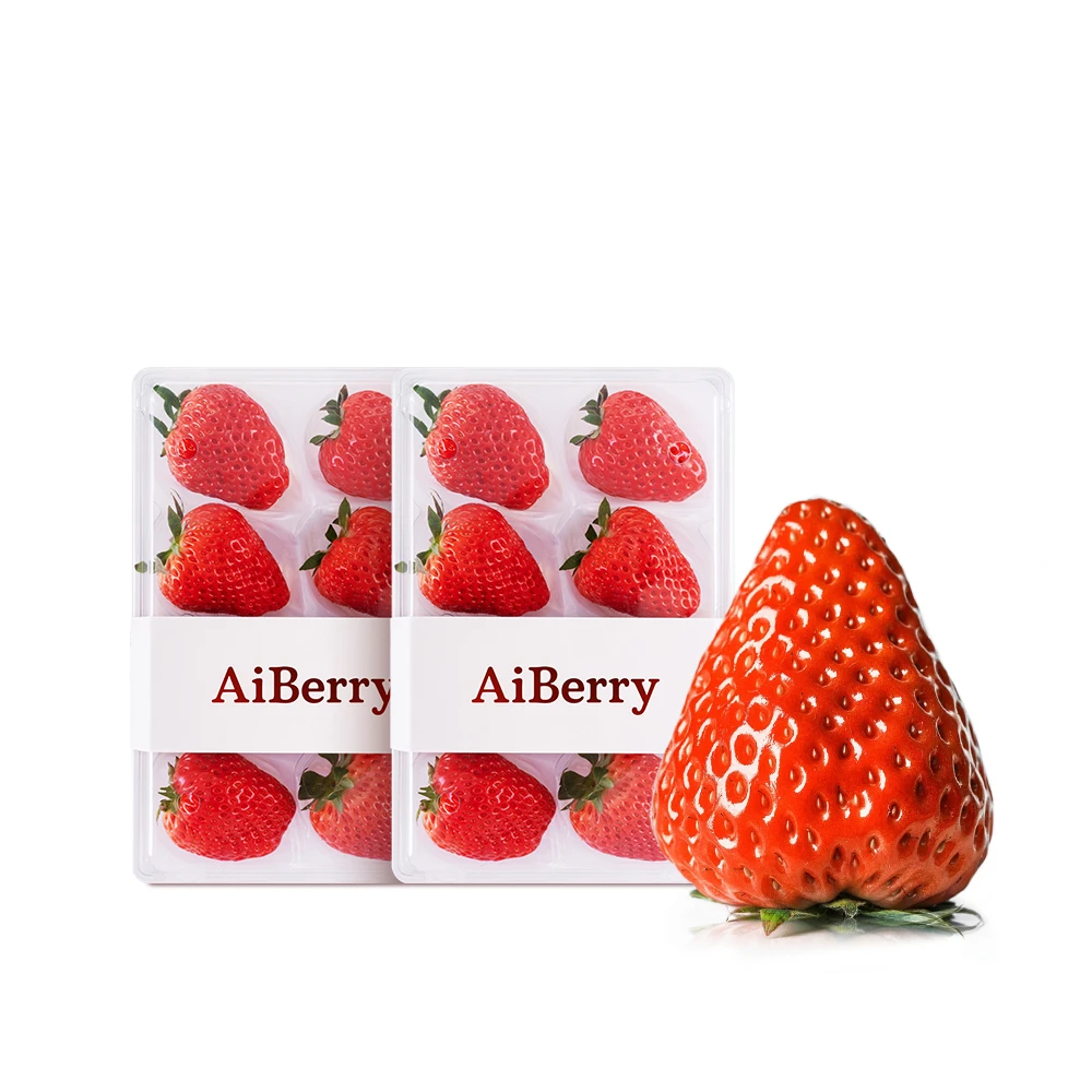 美吉蔬AIBERRY红草莓2盒装 顺丰包邮 新鲜采摘