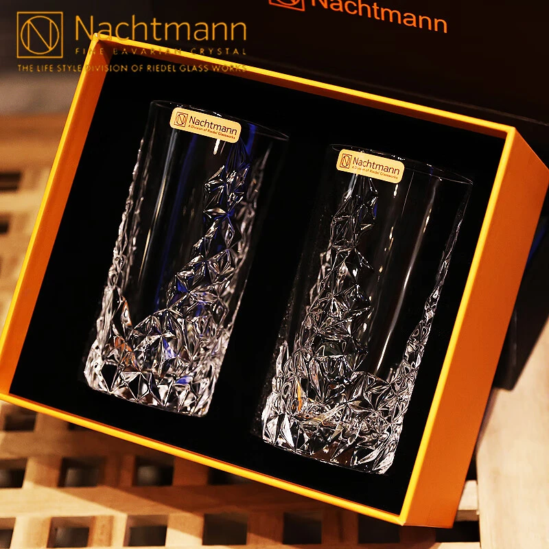 德国进口NACHTMANN水晶玻璃高档礼品盒威士忌酒杯啤酒果汁杯无铅