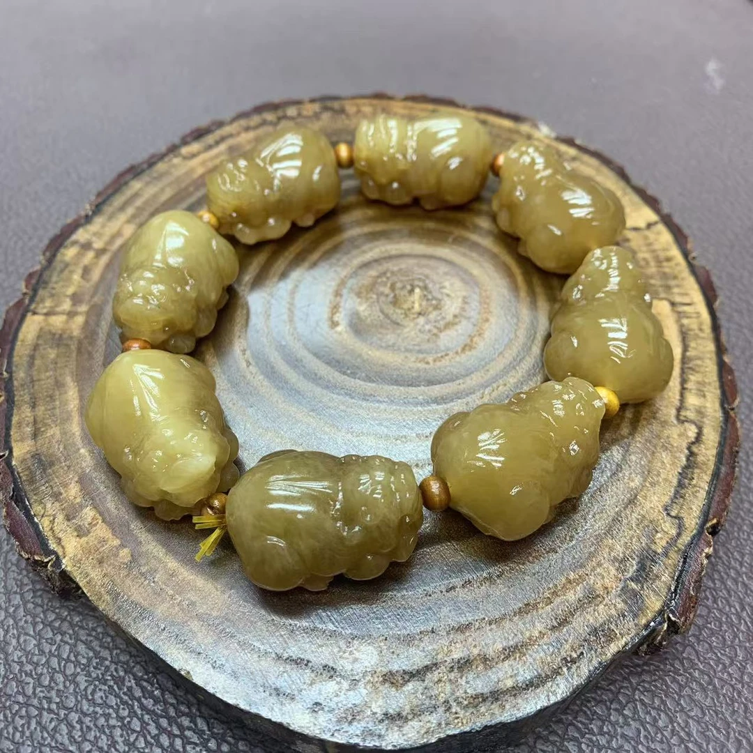 高品质新疆满糖貔貅手串-时尚-百搭-温润