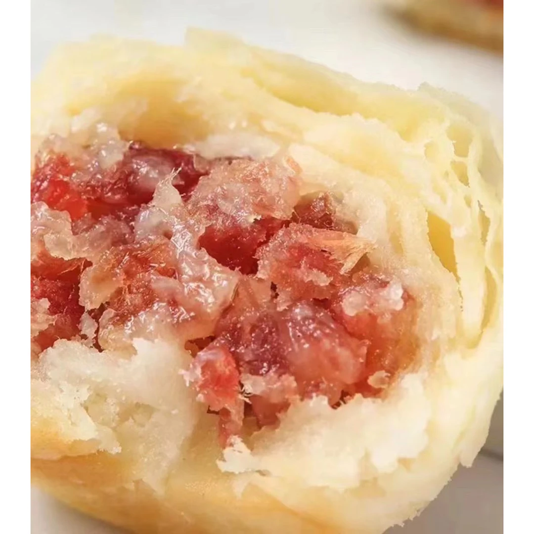 老式酥皮独立包装火腿月饼60克