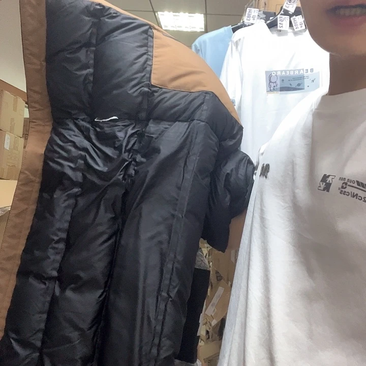 男士黑色短款鹅180码