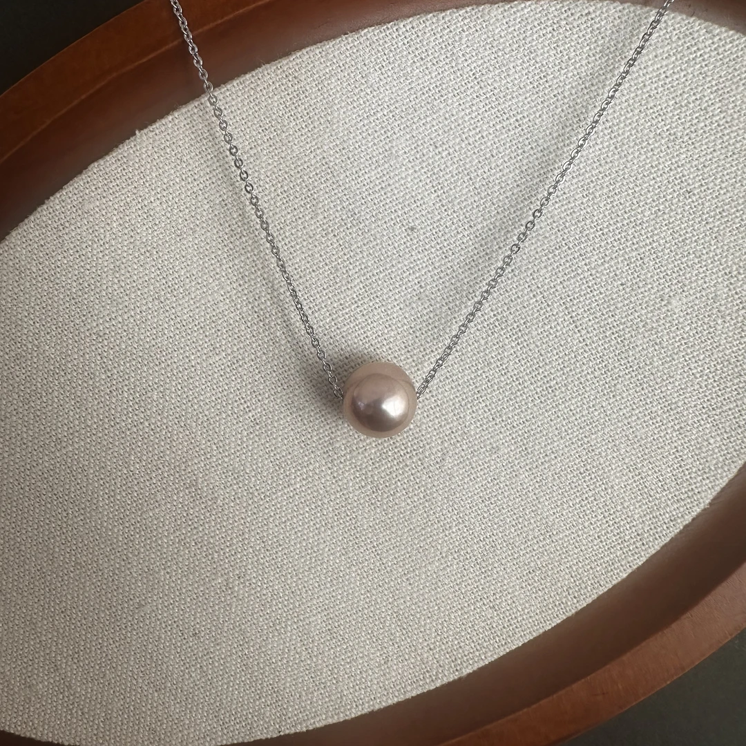 天然淡水珍珠吊坠（赠送银链）11mm-127