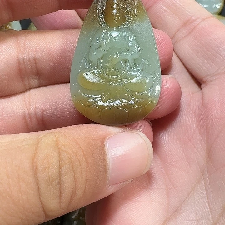 和田玉（糖玉）未镶嵌吊坠(不含链)