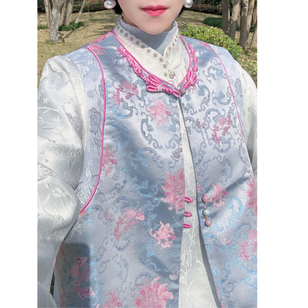 4020《月隐昙花》花扣马甲