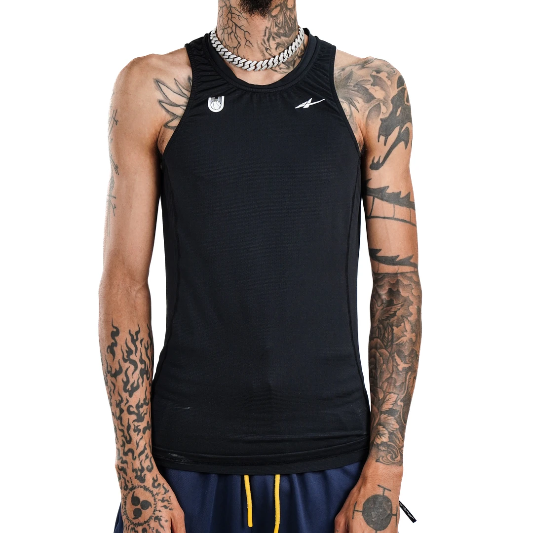 SPOxUNDERDAWGHOOPERS紧身背心 黑