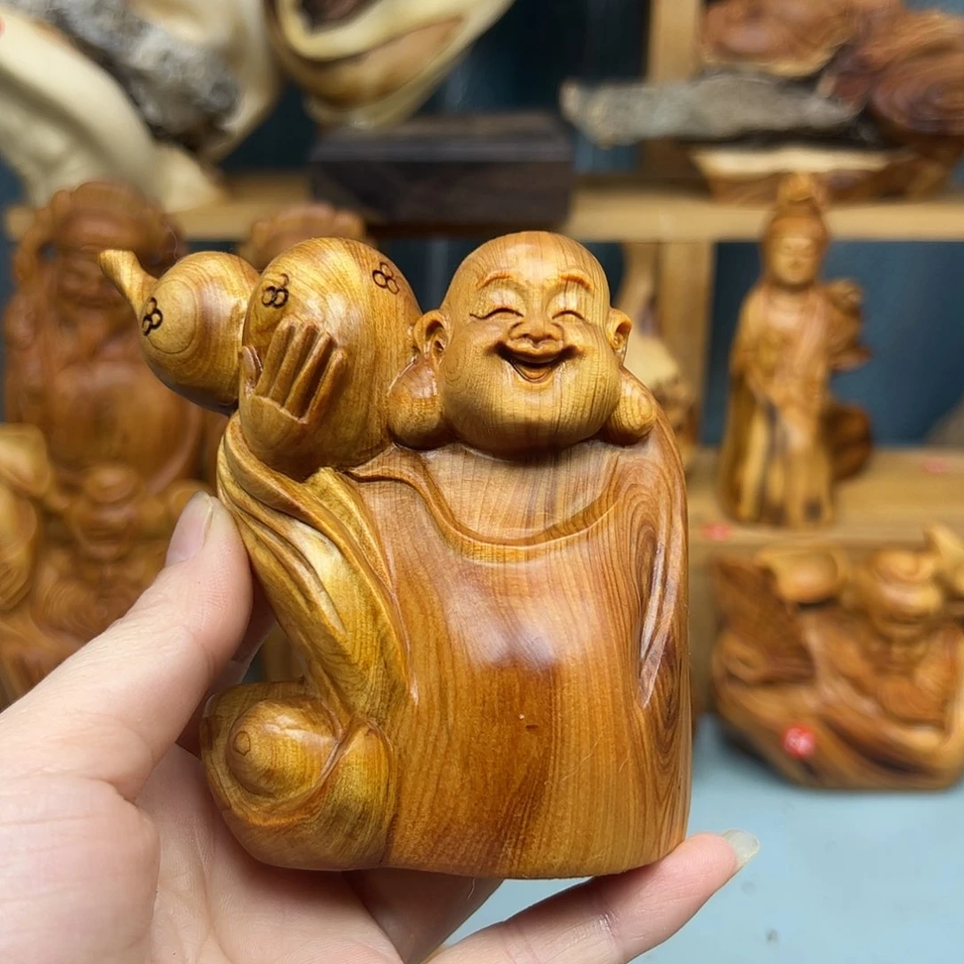 木崖柏木摆件手把件