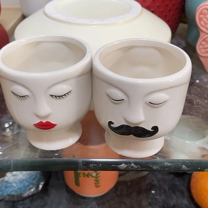 摆件陶盆有孔 瑕疵介意勿拍