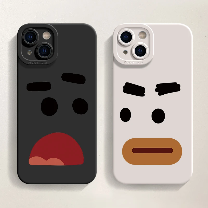 搞怪表情适用苹果15promax手机壳iPhone16全包苹果13新款女款高级