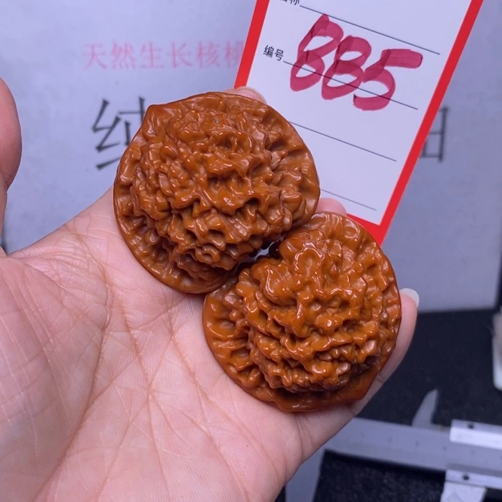 文玩核桃把件885，45官帽