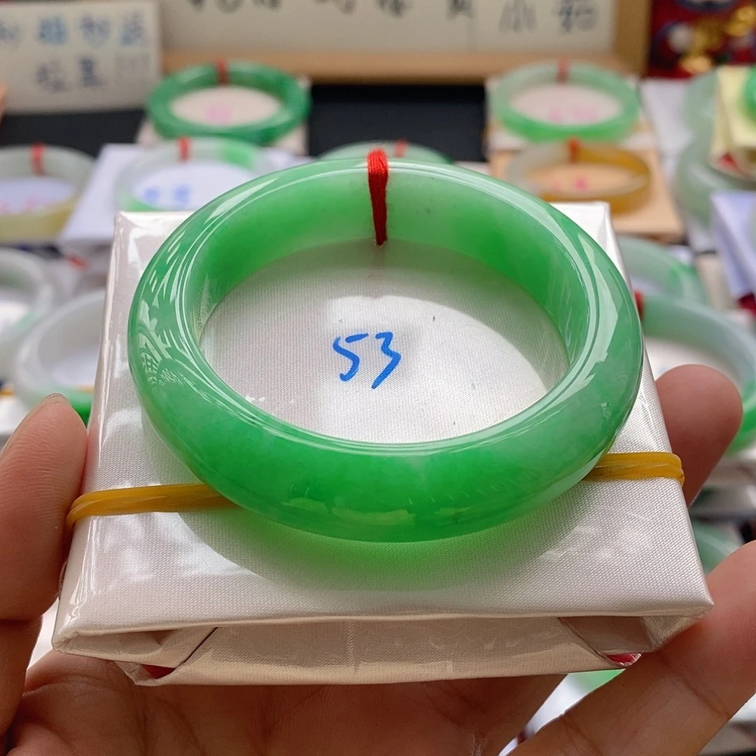 翡翠未镶嵌手镯14号