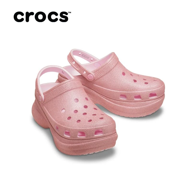 CROCS/卡骆驰【复古闪耀小鲸鱼】厚底洞洞鞋时尚外穿沙滩鞋|207261