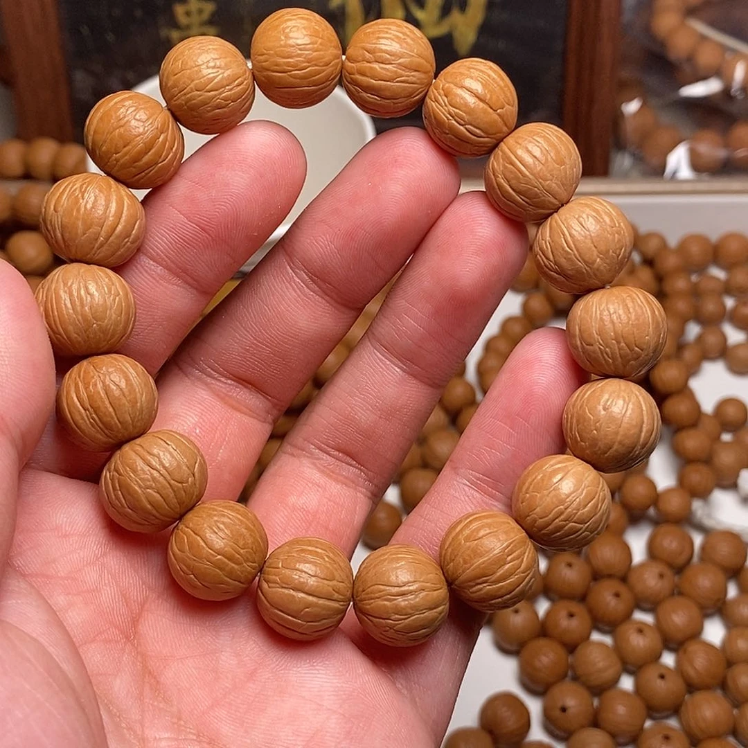 吊坠猴头核桃聚宝盆14mm 全品无暇