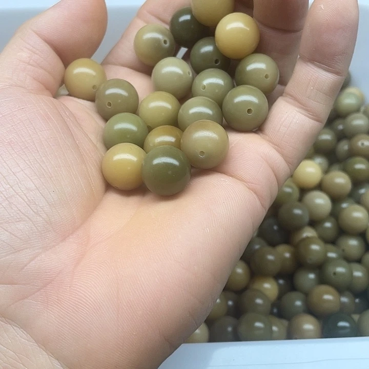 吊坠白玉菩提15精品青提圆30颗