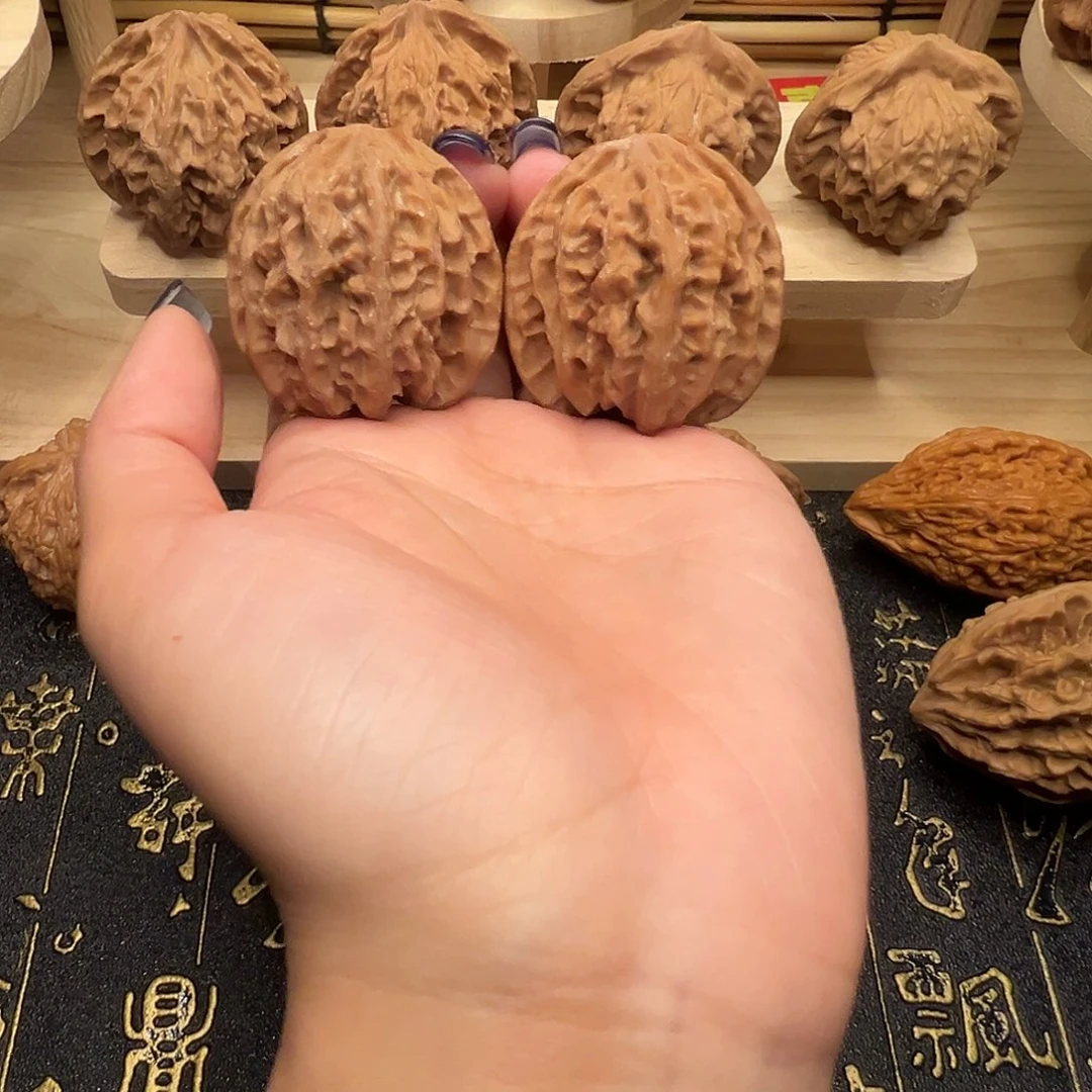 把件桃核苹果38.5手把件