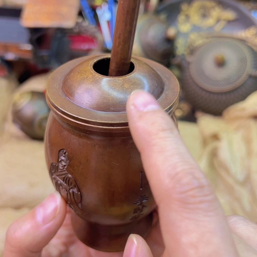 原矿风磨铜捣药罐