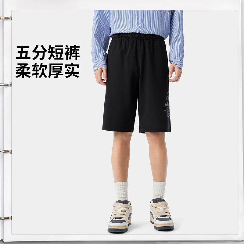 R李宁官方新品夏季短裤柔软亲肤柔软宽松舒适五分短裤AKSV529