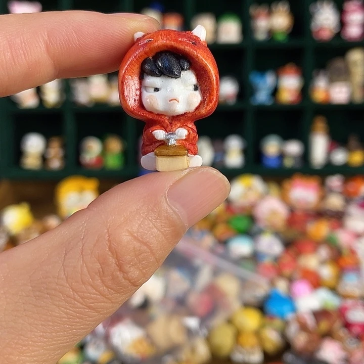 银S925红色帽子小野