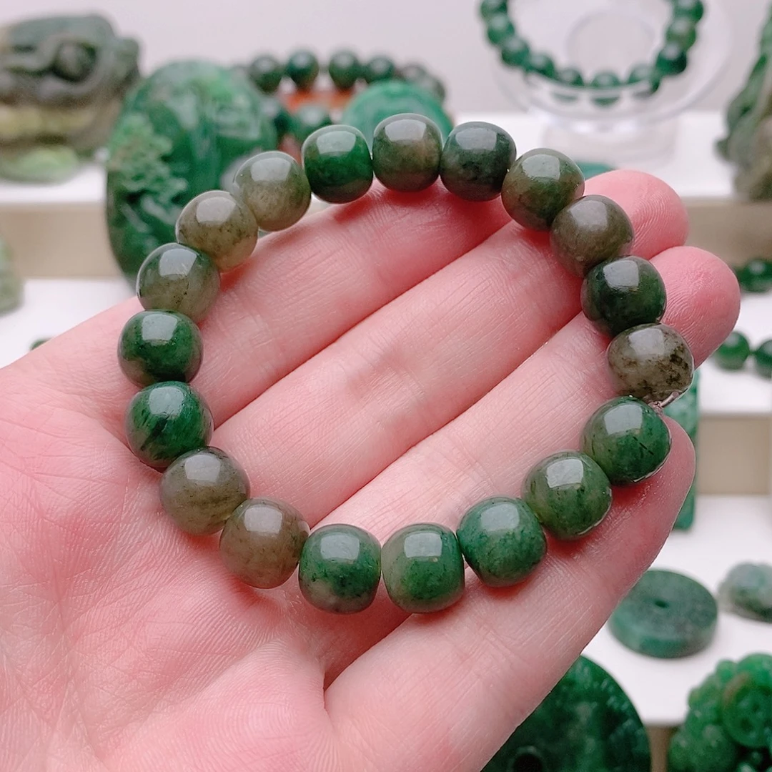 独山玉未镶嵌手串