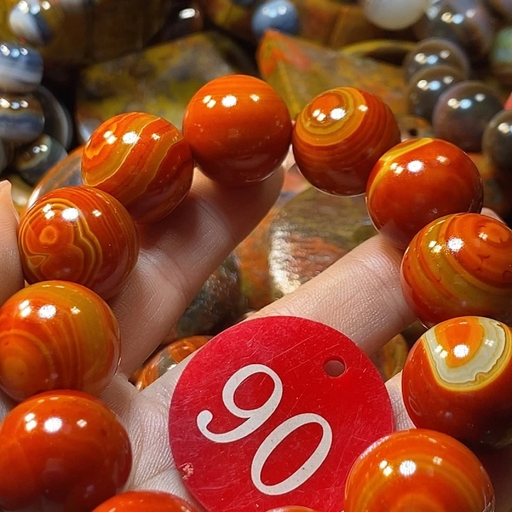 国***主玛瑙/玉髓未镶嵌手链