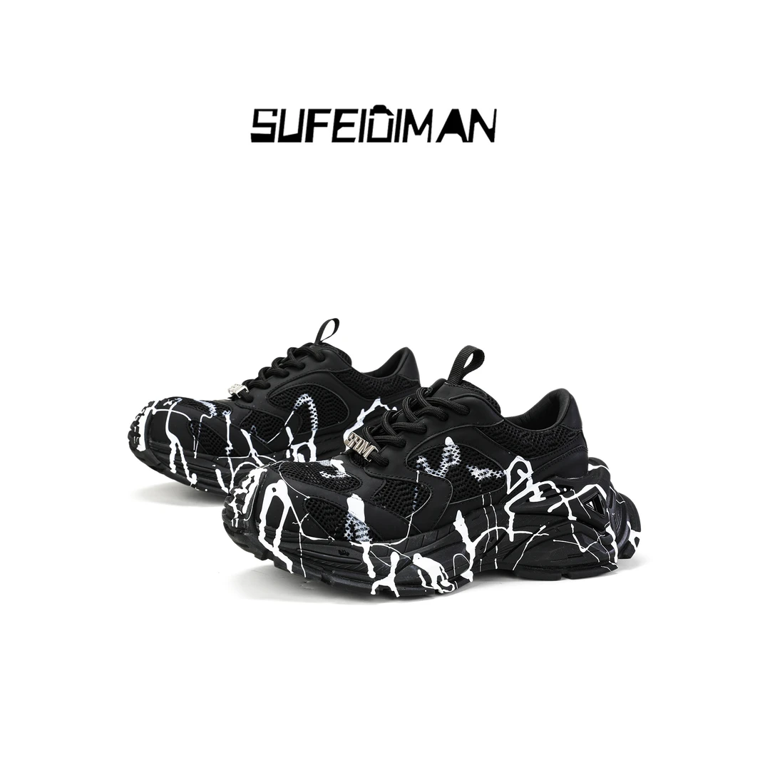 素菲迪缦休闲百搭时尚潮流小众设计师款淋色款有个性春夏季款男鞋