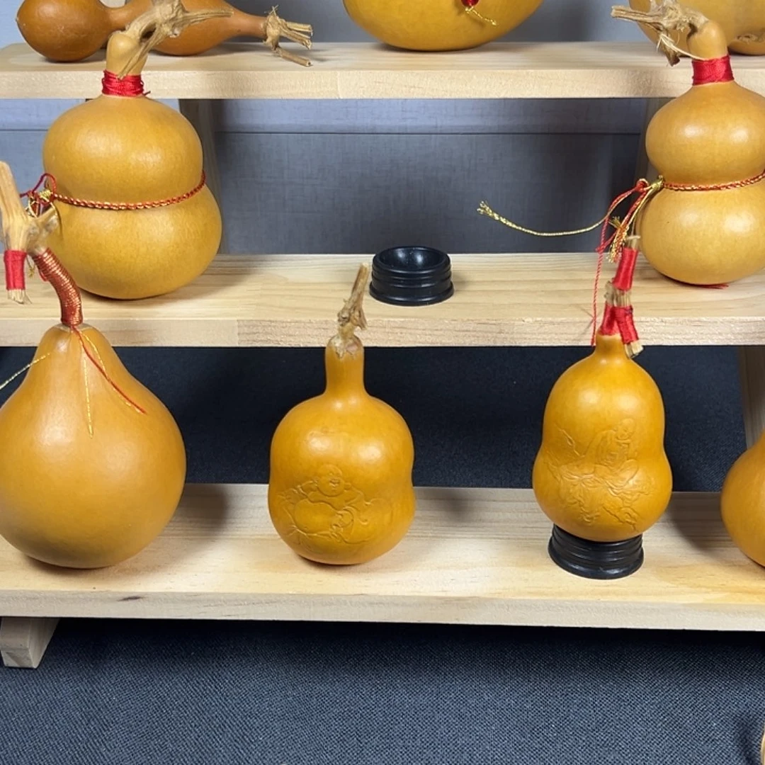 八***锦手串/手链橄榄核纯手工压花葫芦