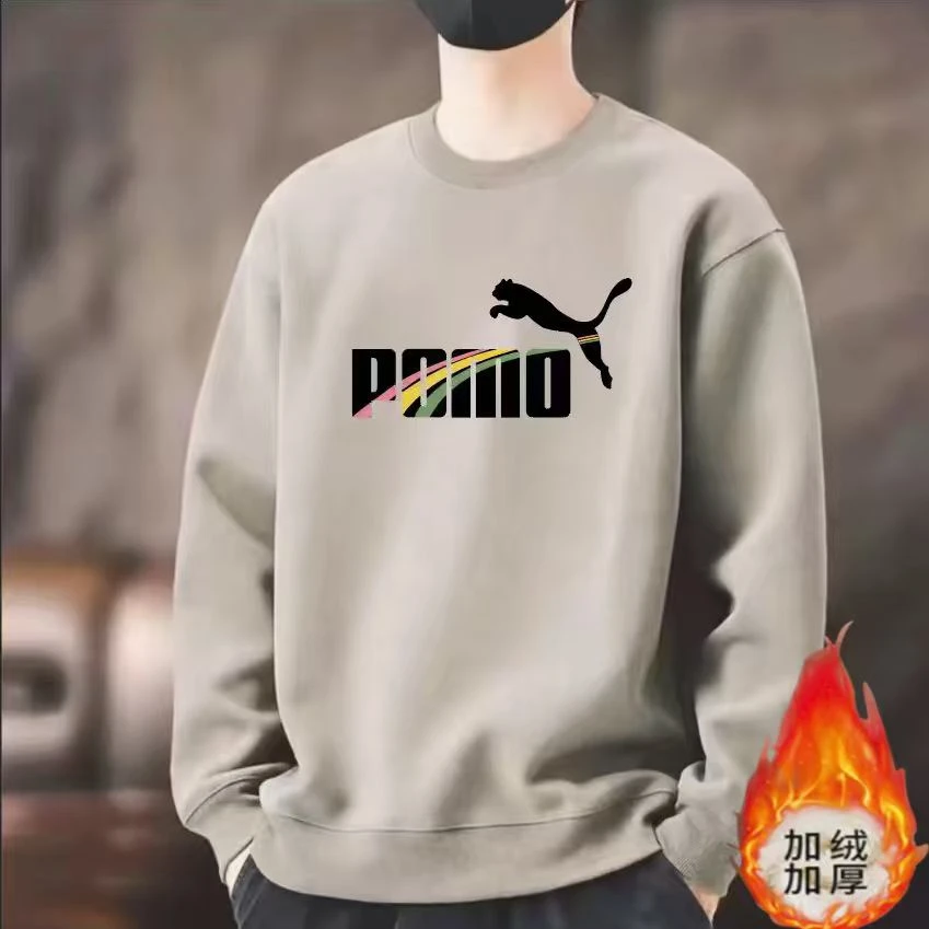 【加绒款】]2025秋冬加绒圆领长袖卫衣运动时尚简约百搭男女同款16