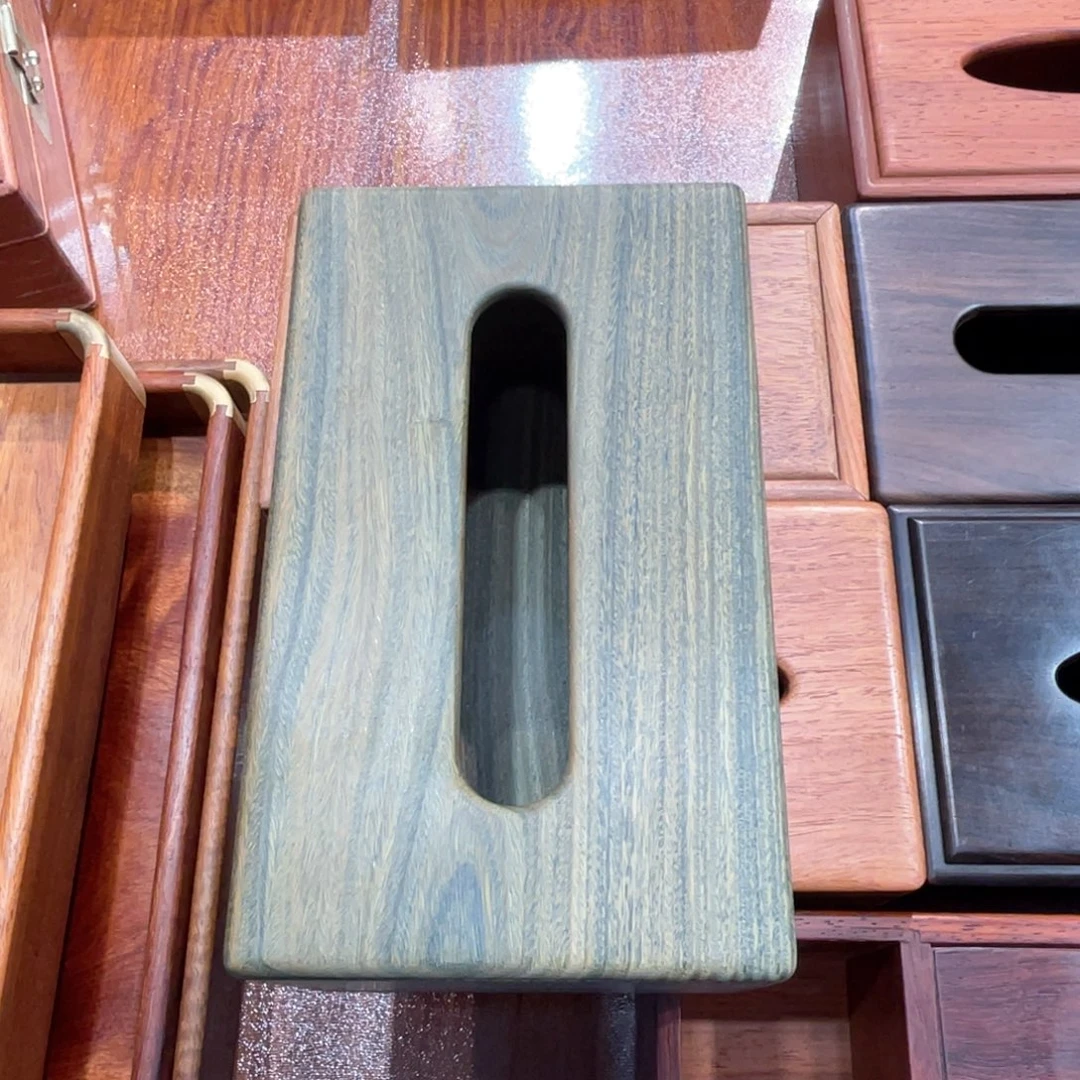 沙***浪紫檀木类家具绿檀纸巾盒20