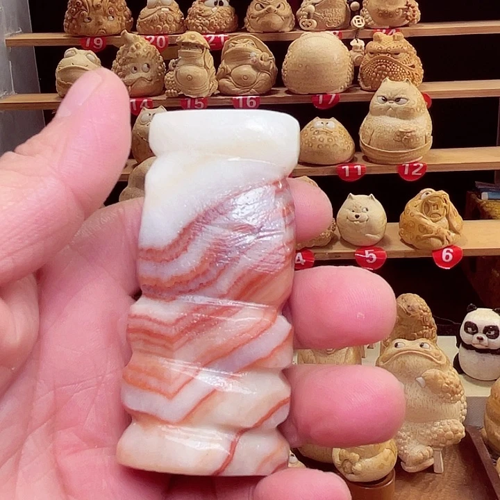 香榧木文*馆五花肉手把件