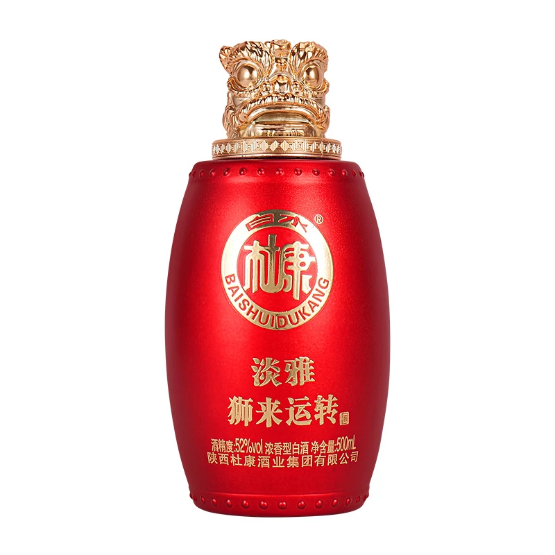 白水杜康狮来运转正宗纯粮食大瓶白酒整箱双12特惠 52度500ml*1瓶