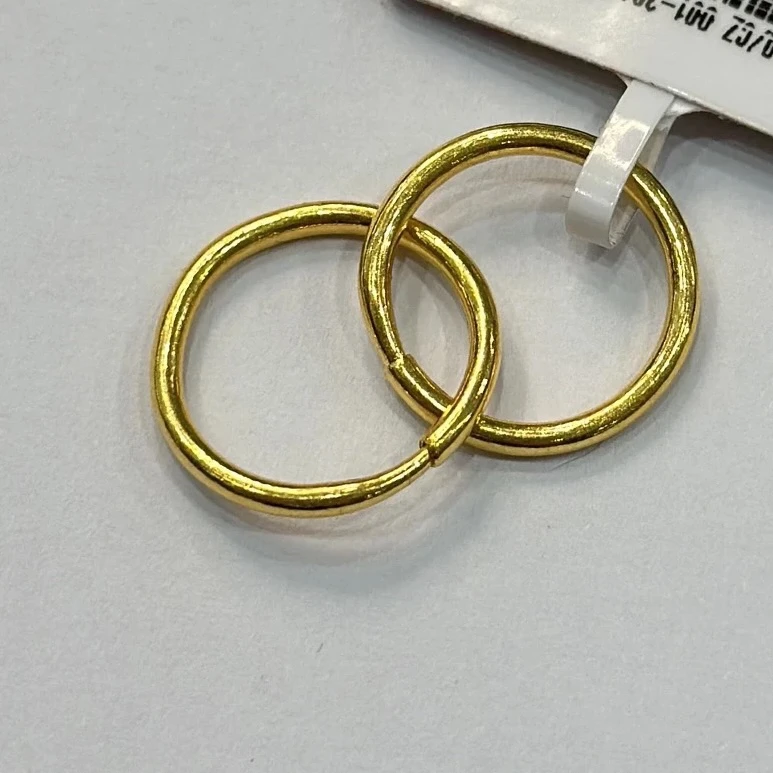 足金耳圈百搭亮面经典