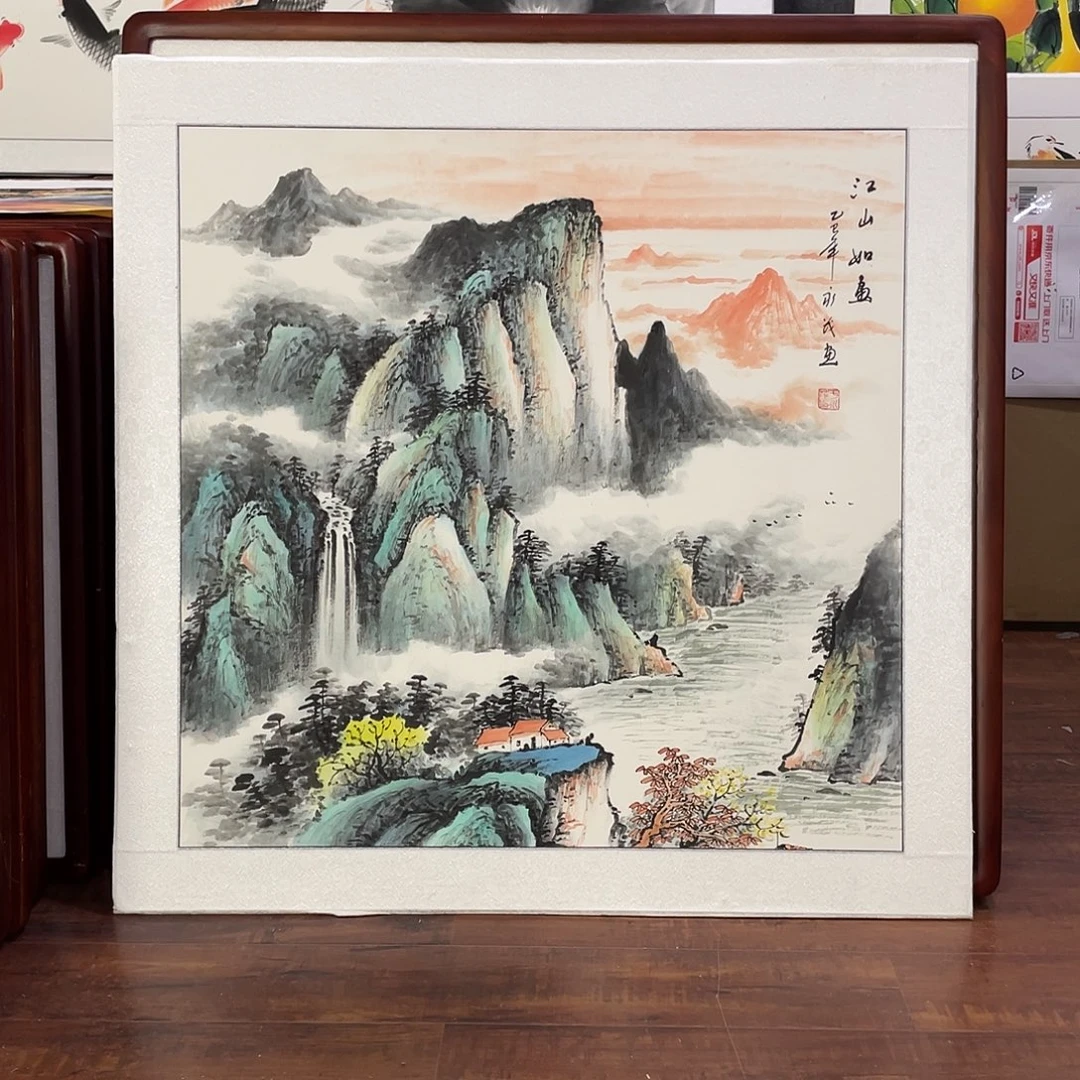 国画带框尺寸83*83厘米