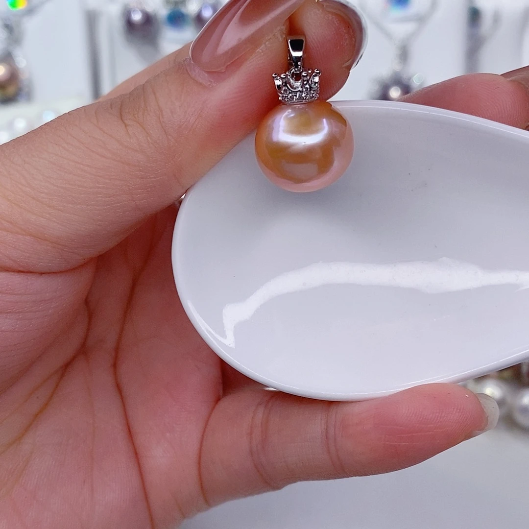 未镶嵌淡水珍珠吊坠(赠链)