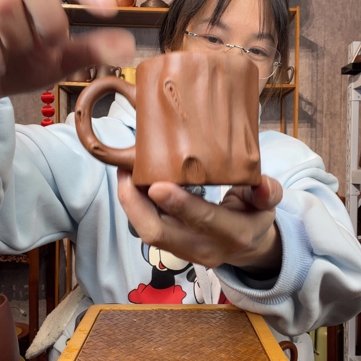 茶杯紫砂原矿紫砂杯