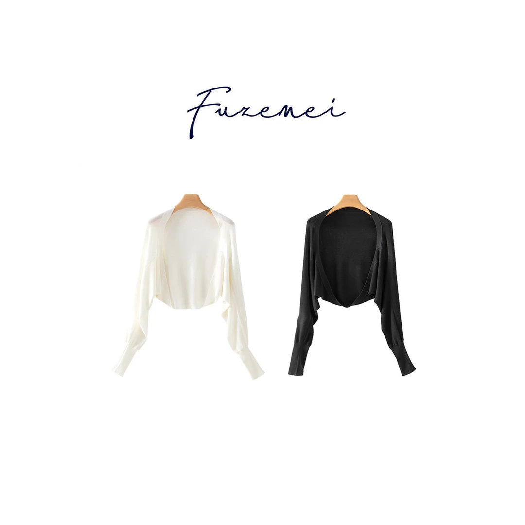 （造型外搭神器）时髦百搭薄款针织开衫