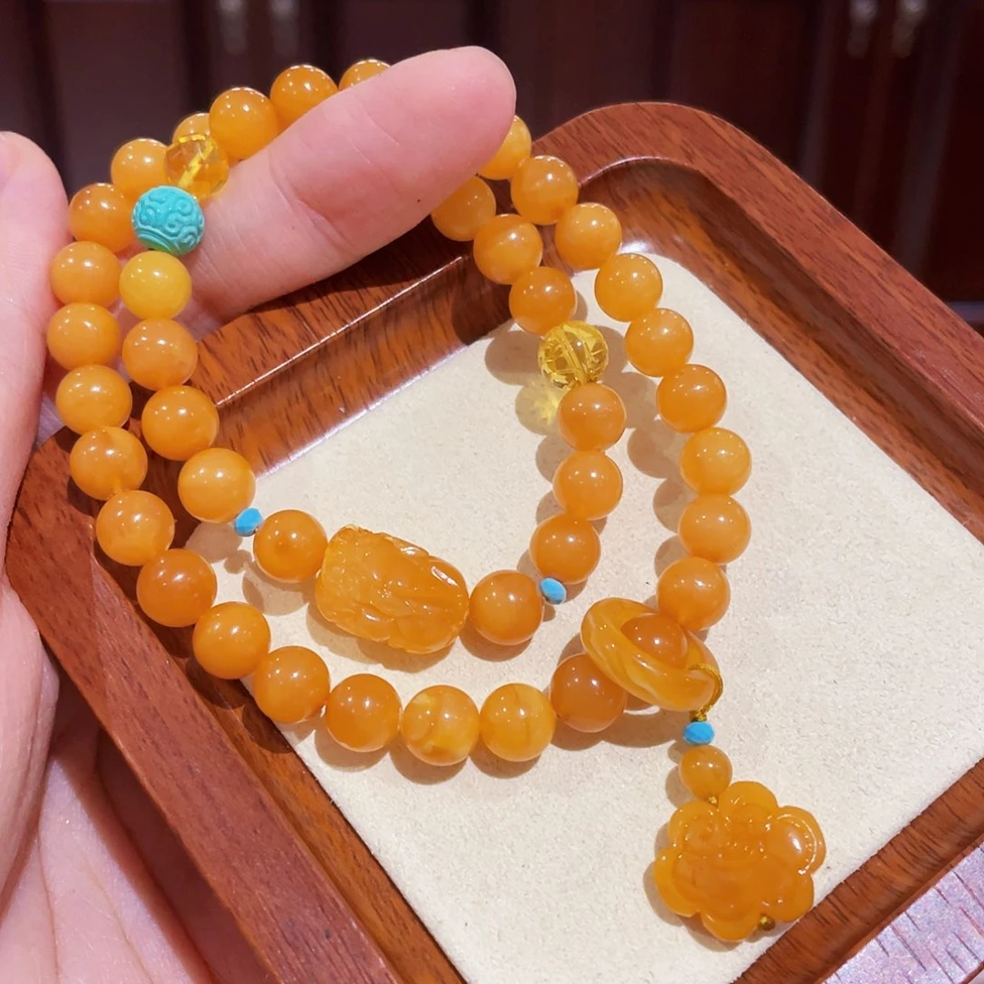 蜜蜡手链未镶嵌手串