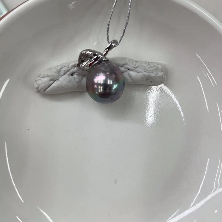 海水珍珠银S925镶嵌颈饰12-13