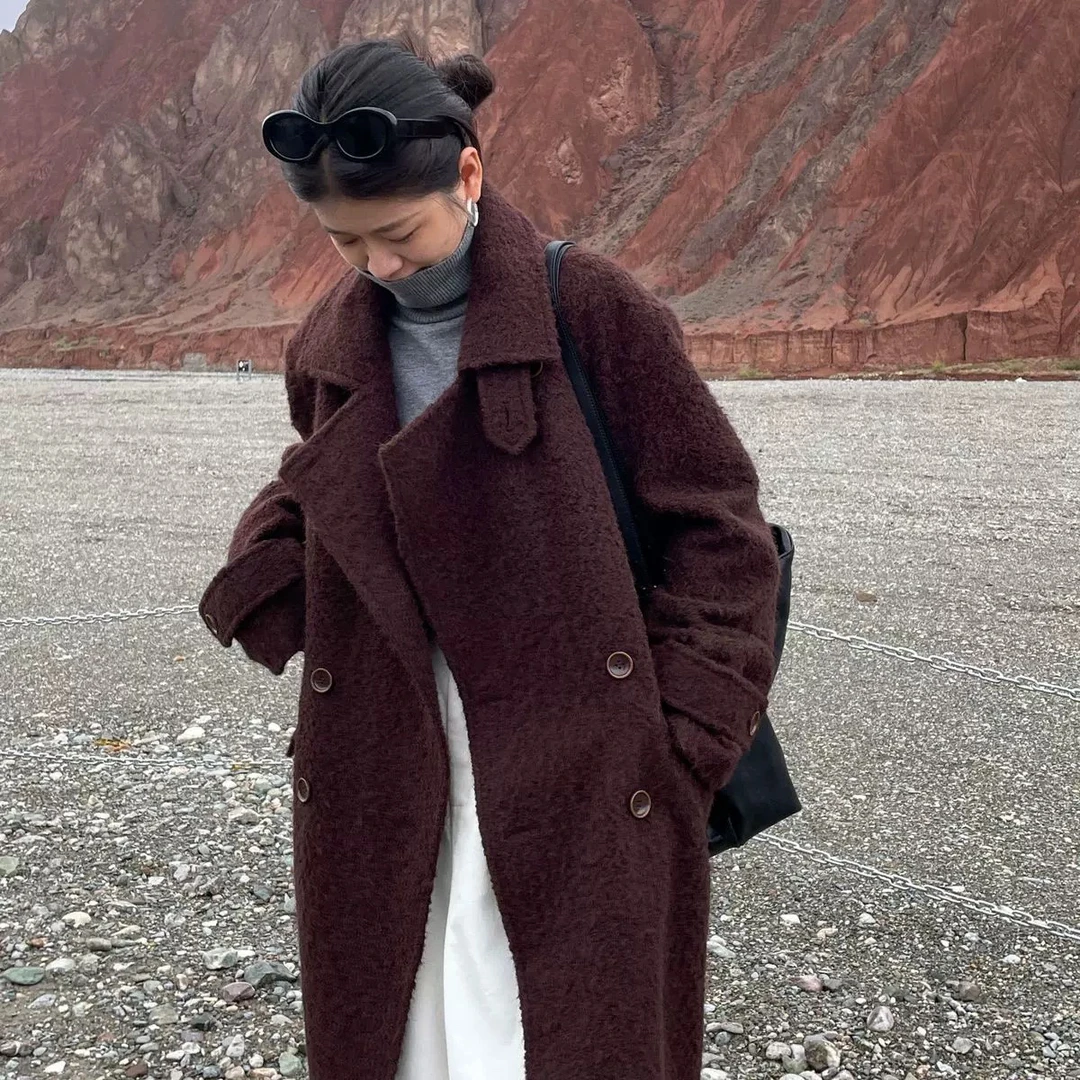【立领棕红棉服】极简夹棉时尚百搭棉服