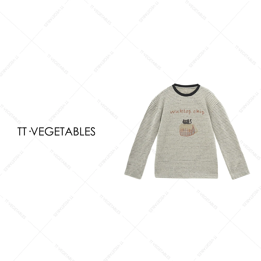 噢芬/小个子 【宁疏】重磅秋冬新款圆领印花套头长袖打底522382