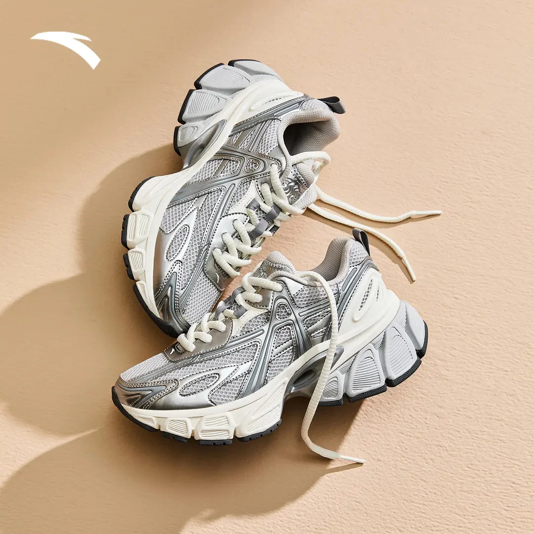 安踏天阙女子老爹鞋秋季新款时尚潮流软底增高休闲鞋琥珀流光鞋子