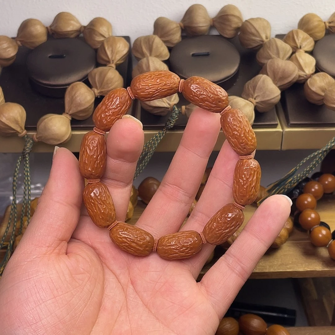 橄榄核手串/手链1.3水晶核红枣