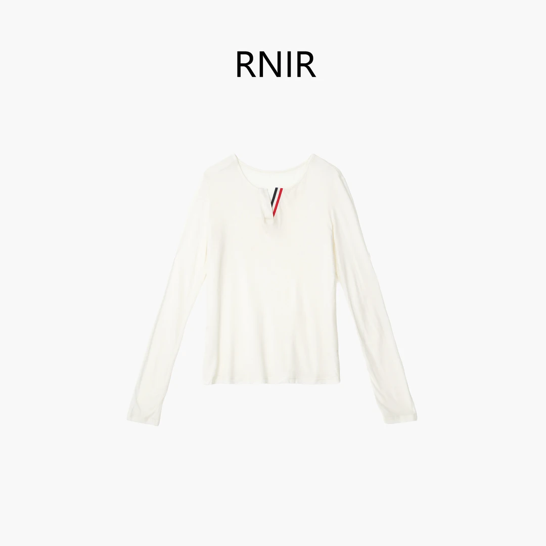 【v领纯色长袖】CXAL47032针织时尚修身长袖女上衣休闲长袖打底