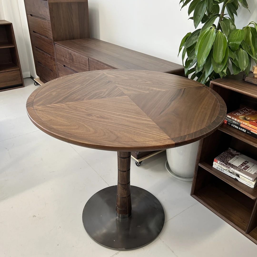 屿木良作北美黑胡桃木余庆圆桌